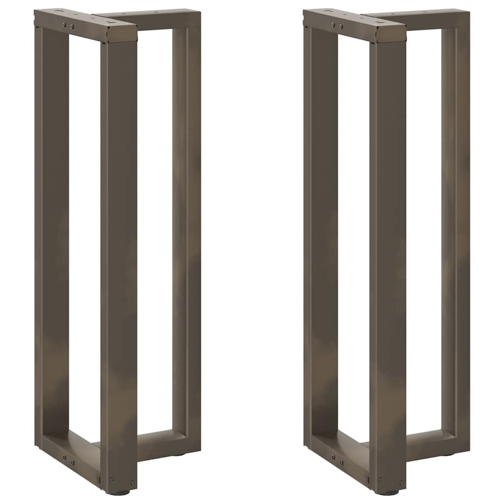 Pés de mesa de bar em forma de t, 2 peças, preto, 50x35x(110-111) cm, aço