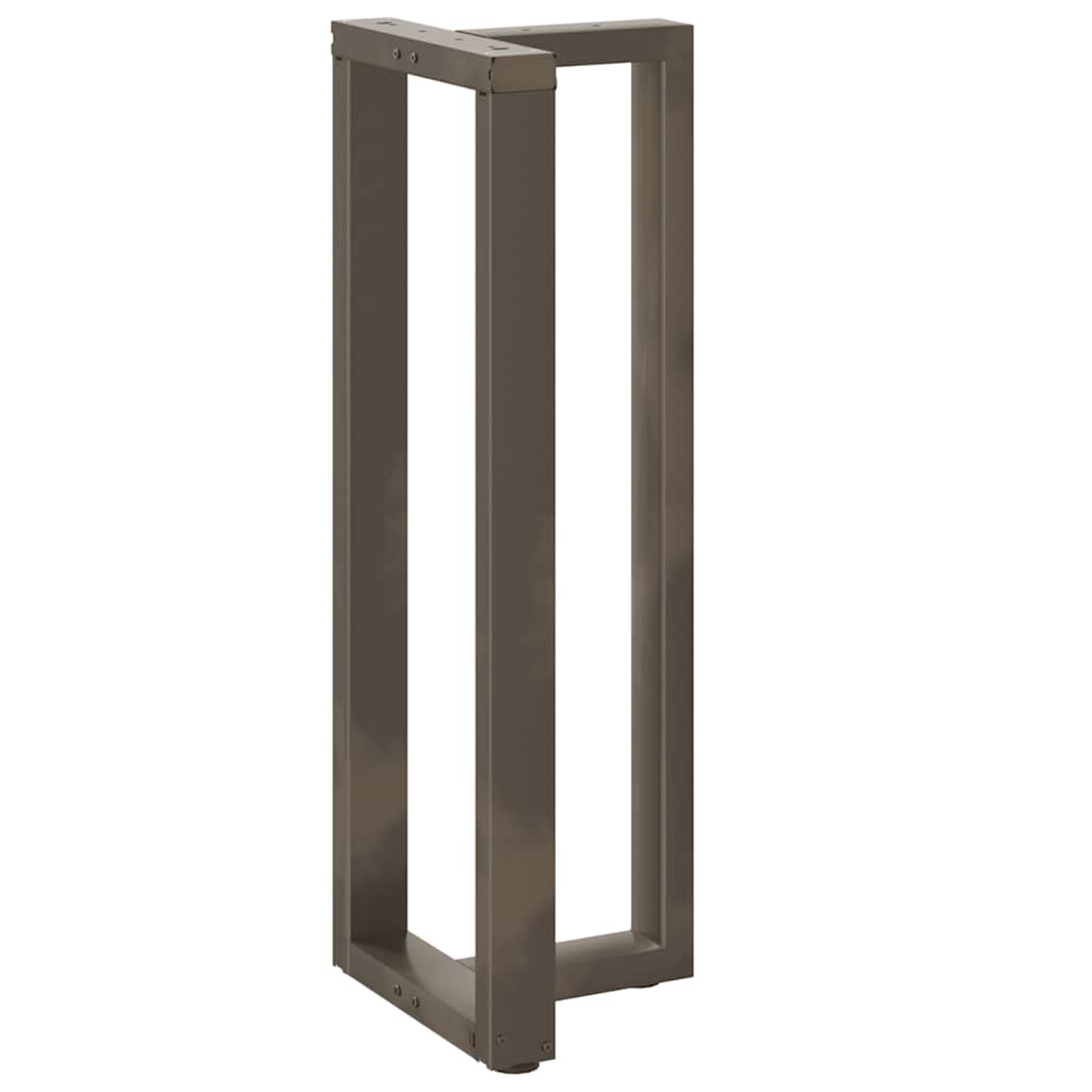 Pés de mesa de bar em forma de t, 2 peças, preto, 50x35x(110-111) cm, aço