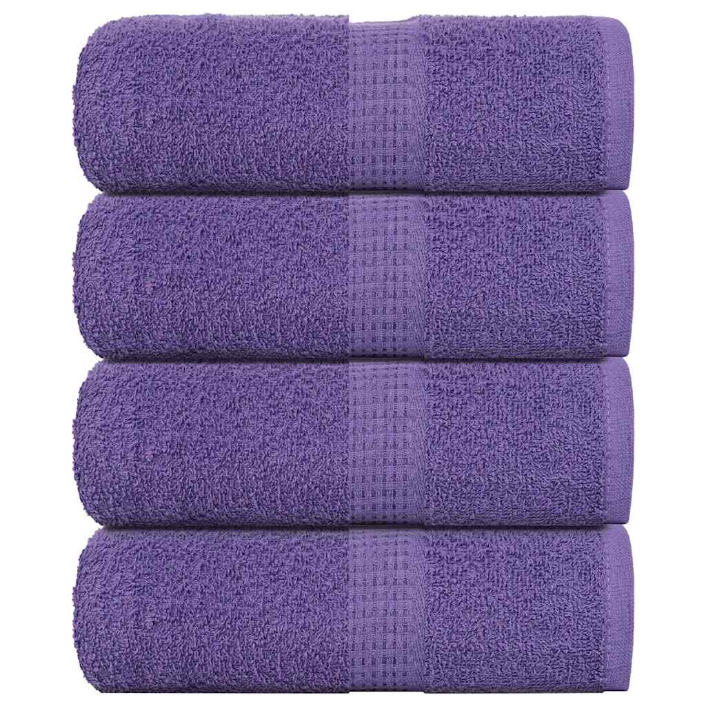 Toalhas de bidé frogn 4 pcs 30x50 cm 360 g/m² roxo