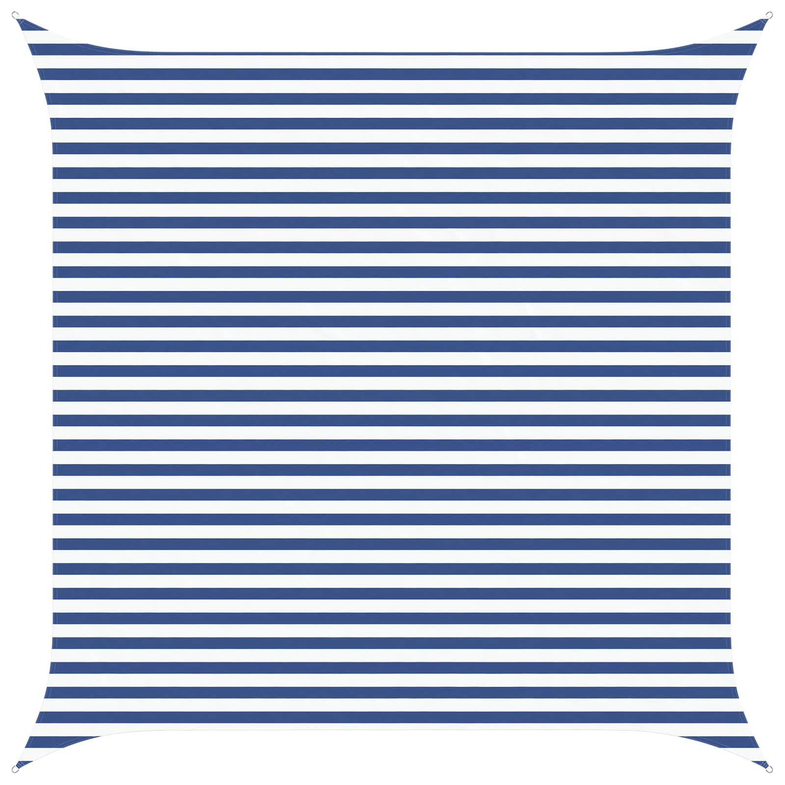 Vela de sombra solar azul e branco 4 x 4 m