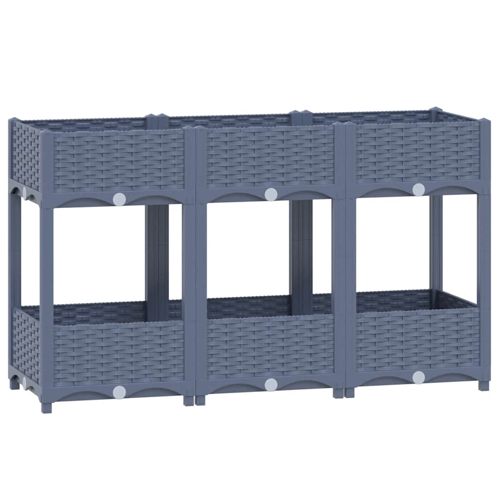 Canteiro elevado 120x40x71 cm polipropileno