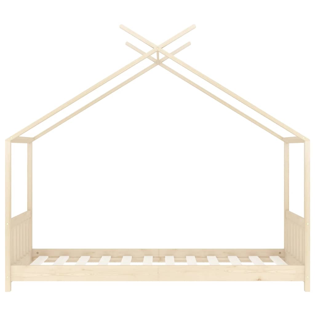 Estrutura de cama p/ crianças 70x140 cm madeira de pinho maciça