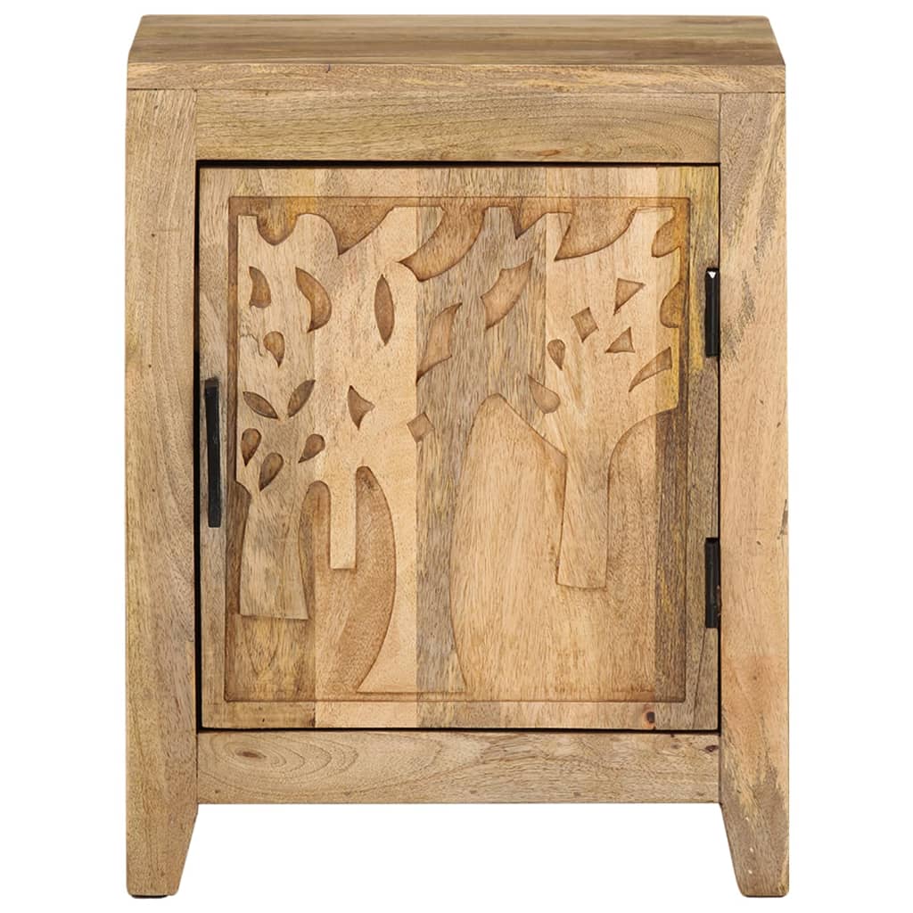 Mesa de cabeceira 40x30x50 cm madeira de mangueira maciça