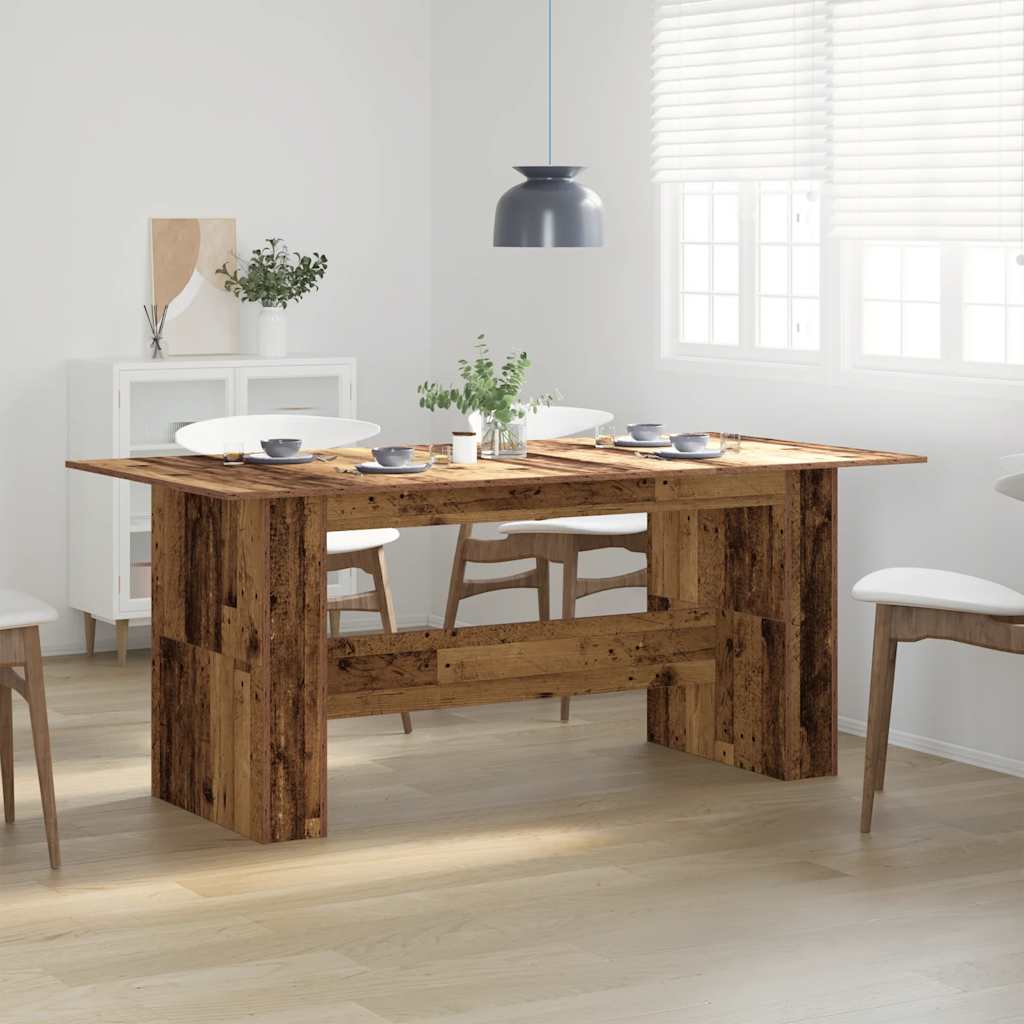 Mesa de jantar madeira antiga 180x90x76 cm madeira trabalhada