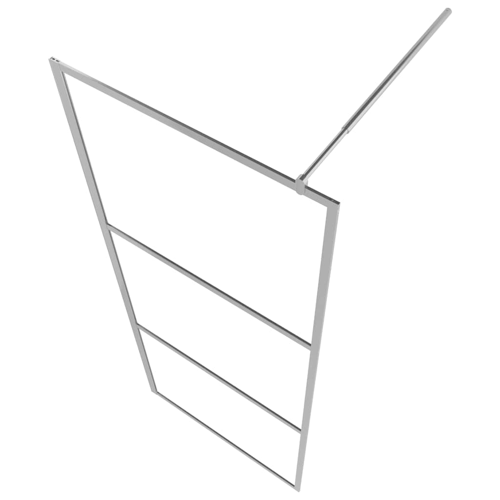 Divisória de chuveiro 140x195 cm vidro transparente esg