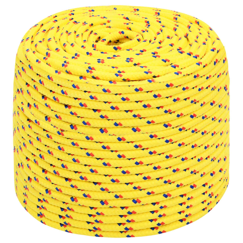 Corda de barco 10 mm 500 m polipropileno amarelo