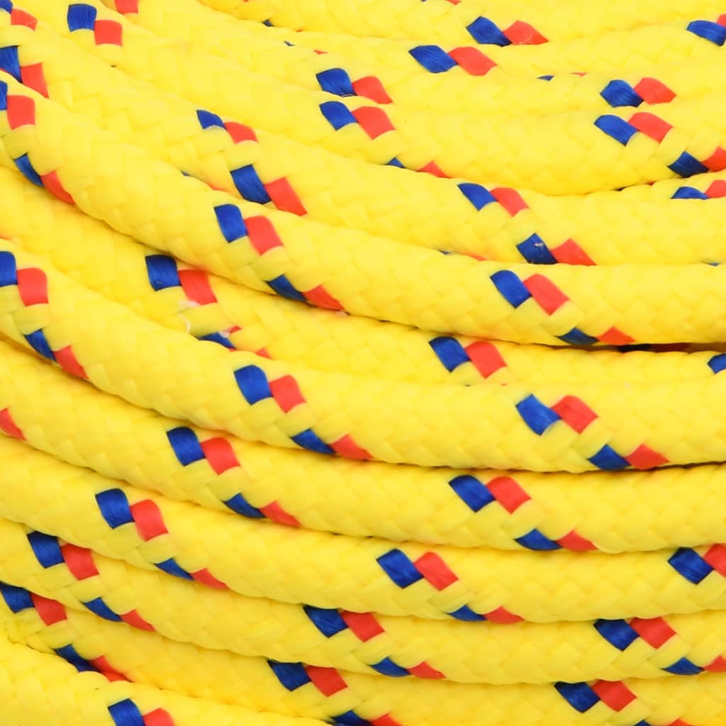 Corda de barco 10 mm 500 m polipropileno amarelo