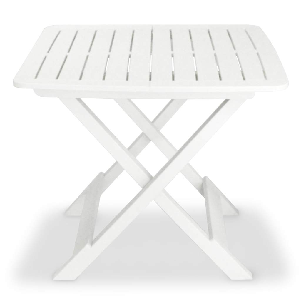 Conjunto bistrô para jardim 3 pcs plástico branco