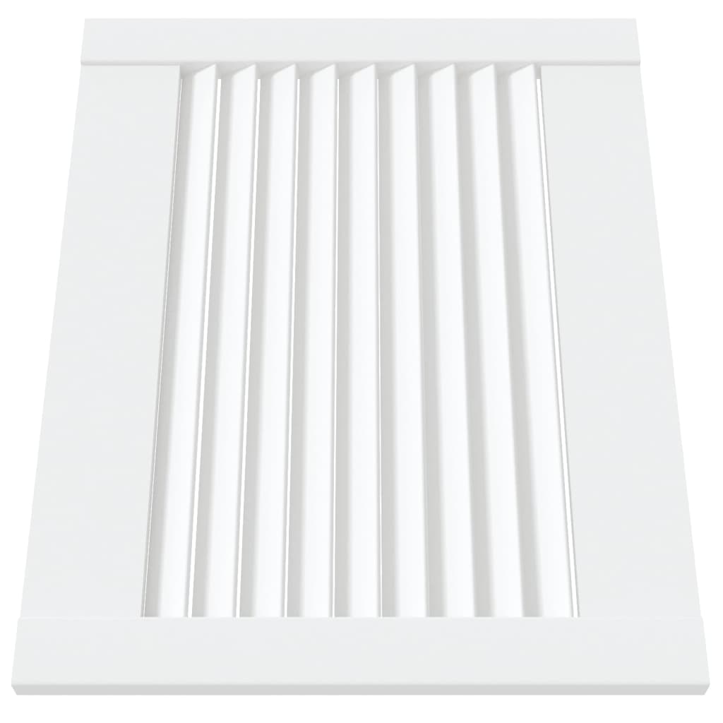 Portas de armário 2 pcs design de persiana pinho maciço branco
