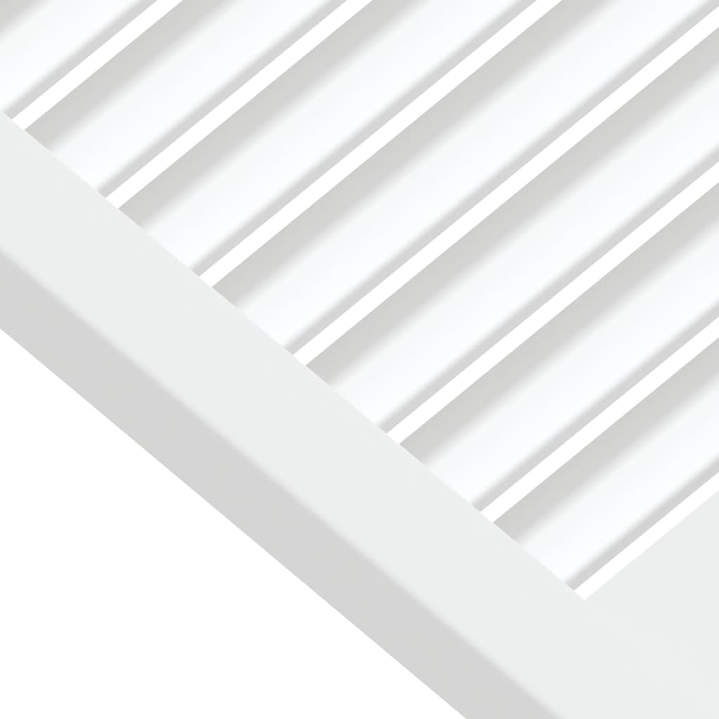 Portas de armário 2 pcs design de persiana pinho maciço branco
