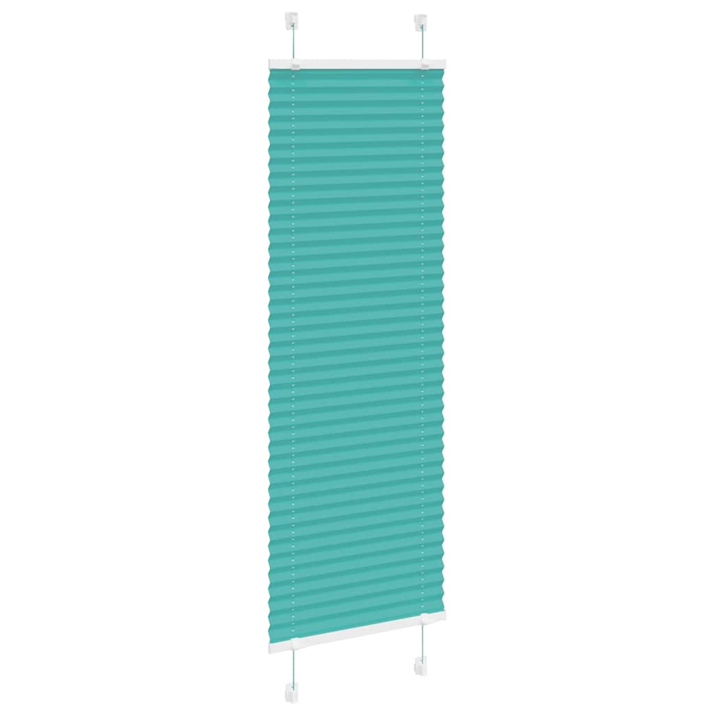 Gasolina verde plissada cega 40x150 cm largura tecido 39,4 cm