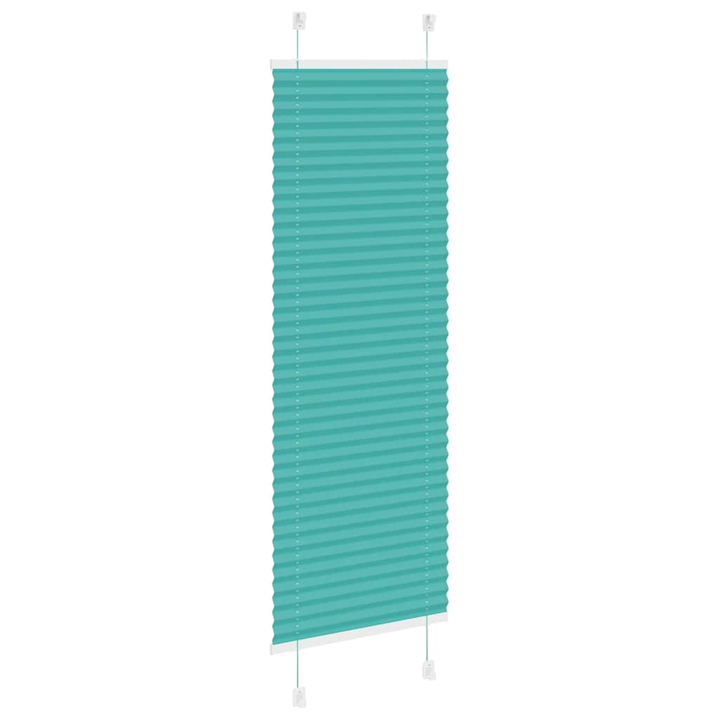 Gasolina verde plissada cega 40x150 cm largura tecido 39,4 cm