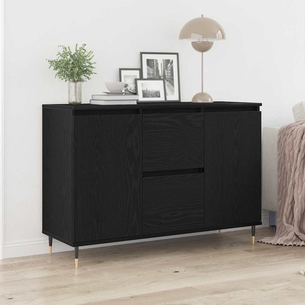 Buffet carvalho preto 101,5 x 35 x 70 cm derivados de madeira
