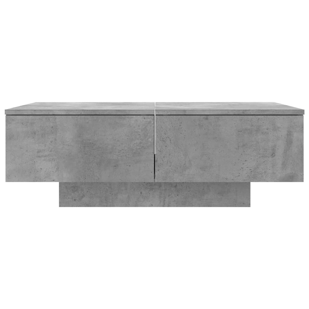 Mesa de centro 90x60x31 cm contraplacado cinzento cimento