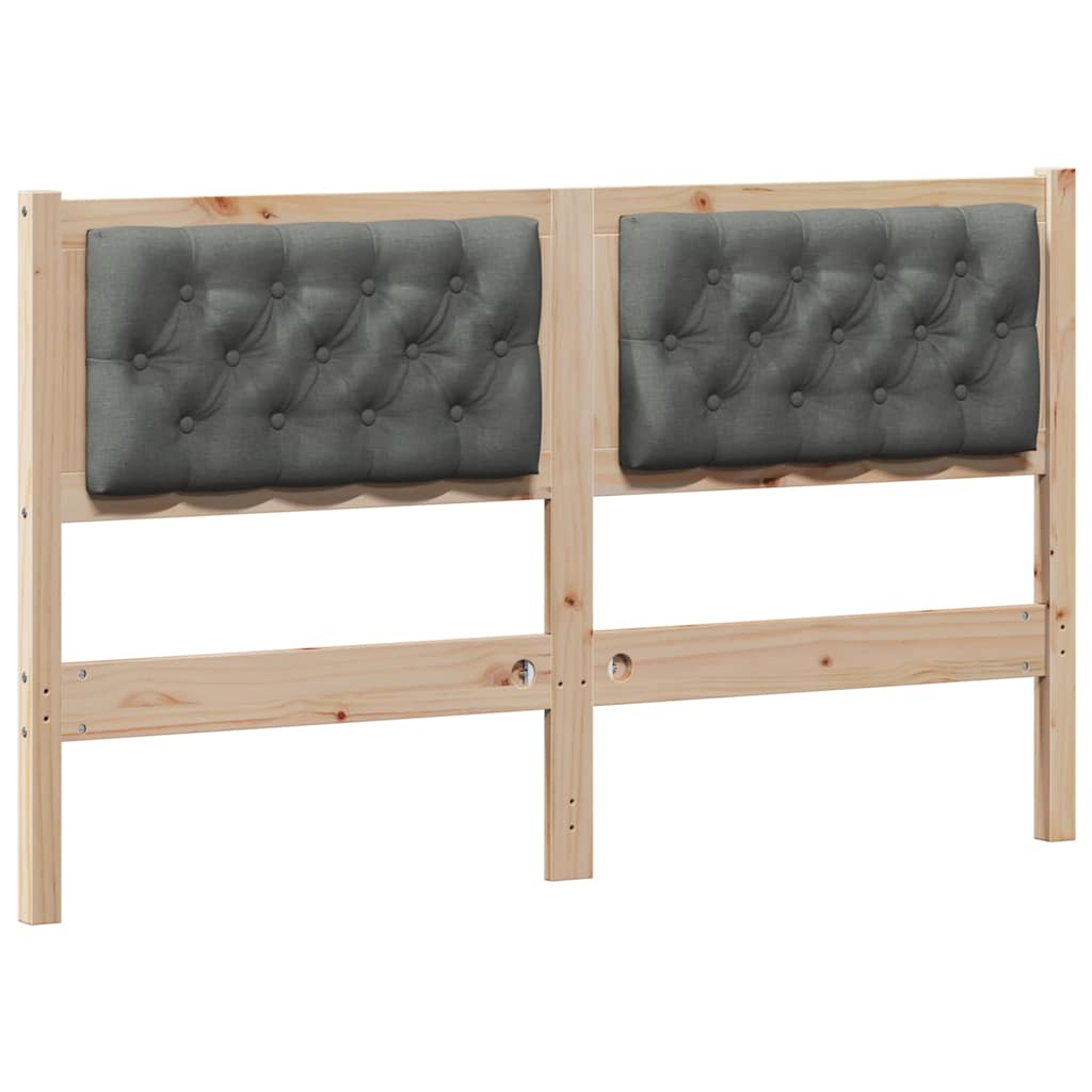 Cabeceira outros castanho e cinzento-escuro 140 cm