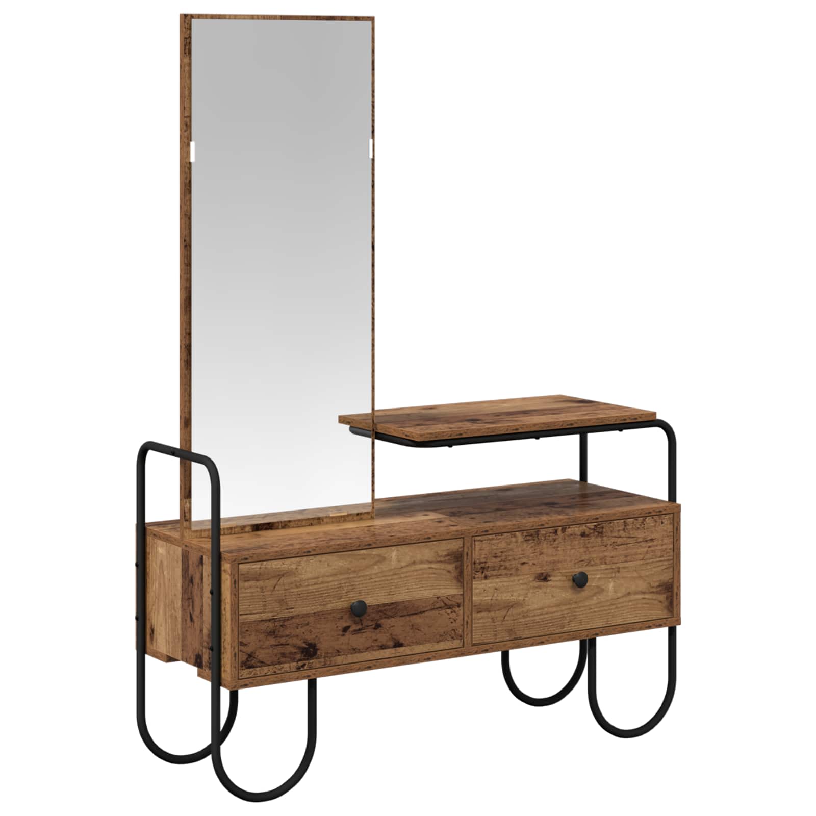 Mesa de vestir com gaveta madeira antiga 100 x 36,5 x 136 cm