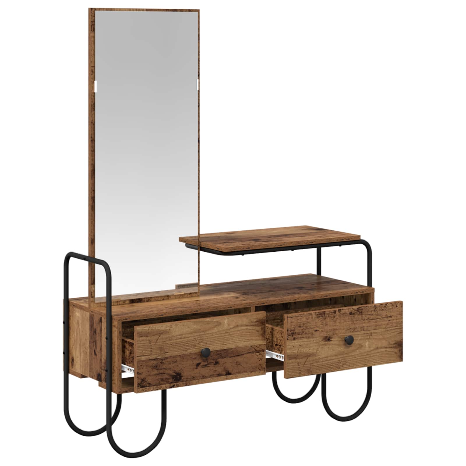 Mesa de vestir com gaveta madeira antiga 100 x 36,5 x 136 cm