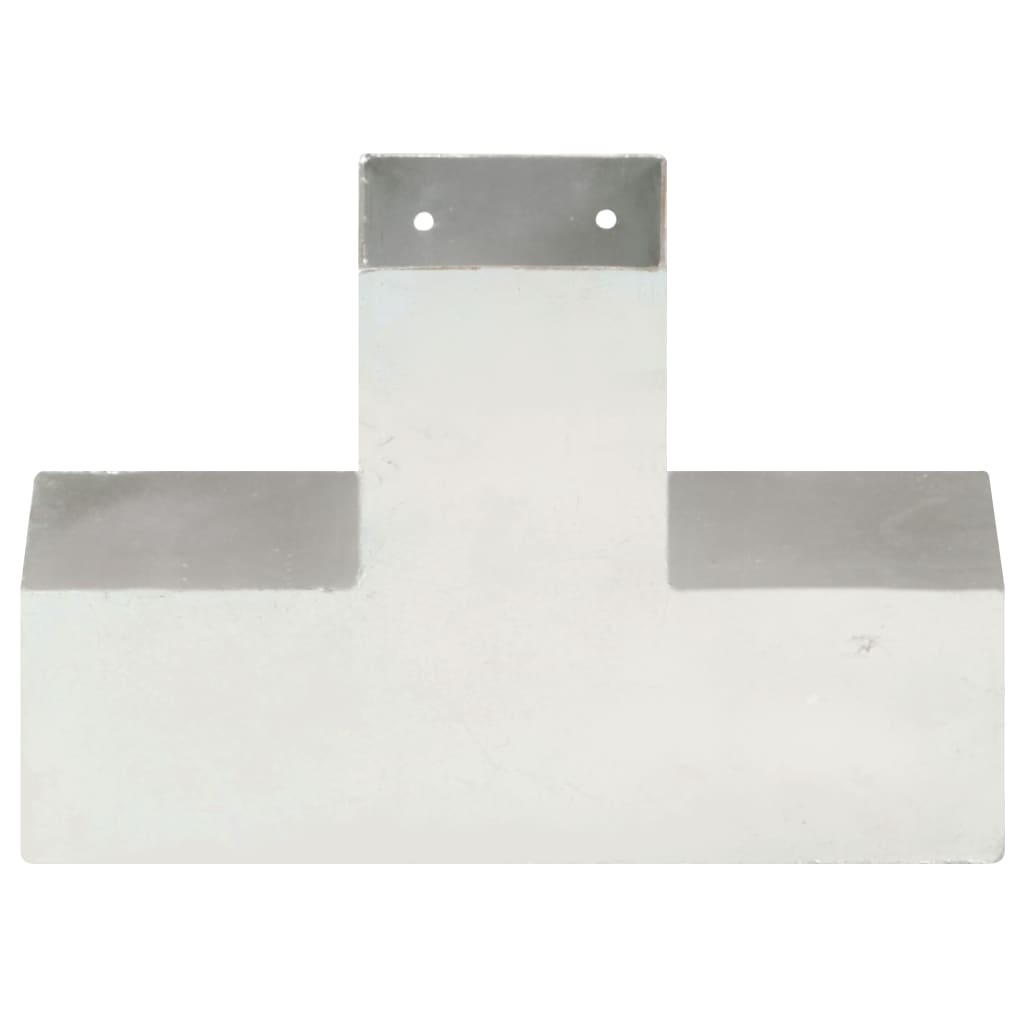 Bases para poste em forma de x 4 pcs 91x91 mm metal galvanizado