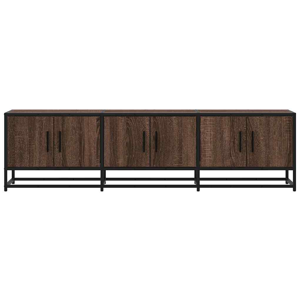 Móvel p/ TV 150x35x41 cm deriv. madeira/metal carvalho castanho