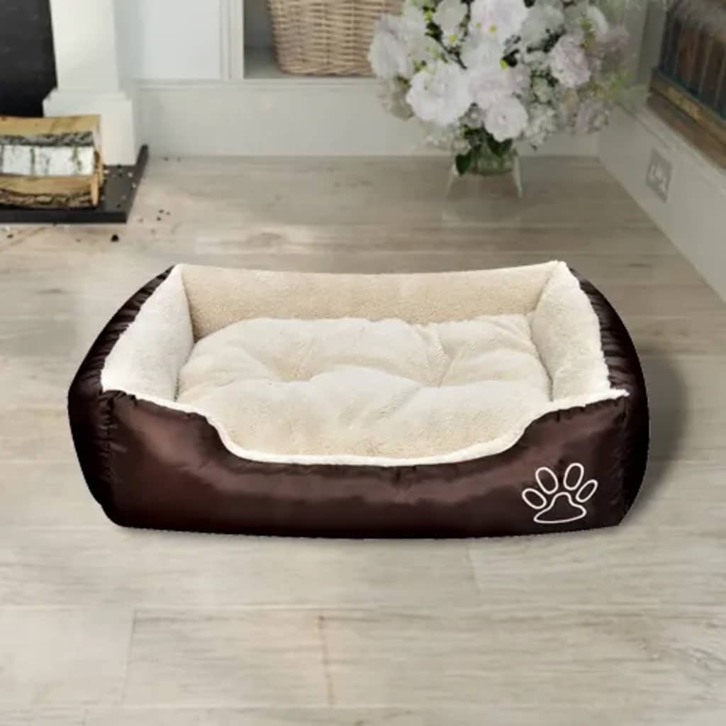Cama para cães quente com almofadão acolchoado xl