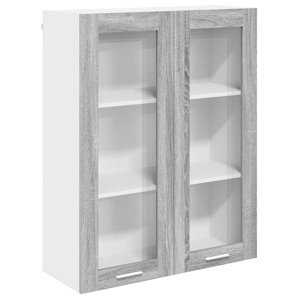 Armário suspenso cinza sonoma 80 x 31 x 100 cm