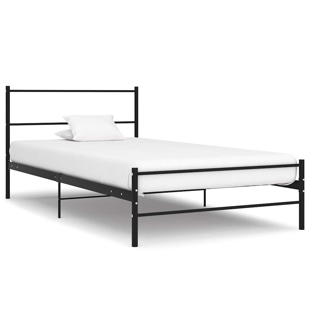 Estrutura de cama 90x200 cm metal preto