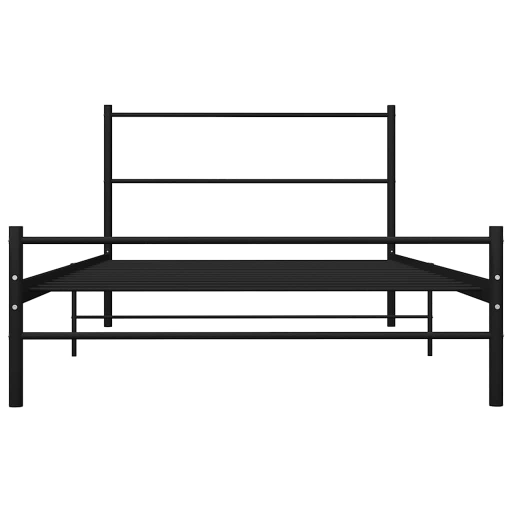 Estrutura de cama 90x200 cm metal preto
