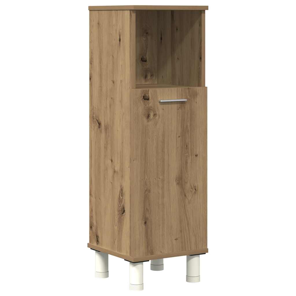 4 Pcs móveis de casa de banho deriv. madeira carvalho artisiano