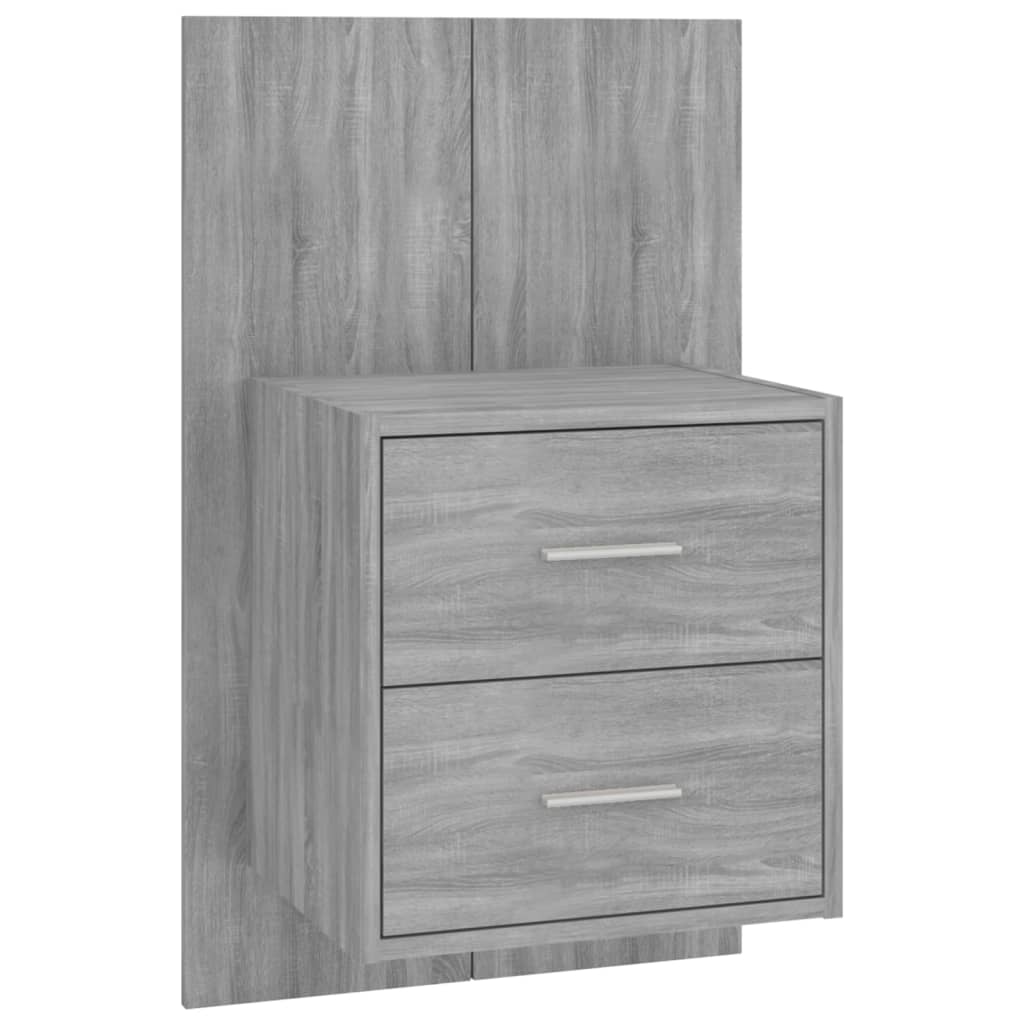 Mesa de cabeceira montagem na parede cinzento sonoma