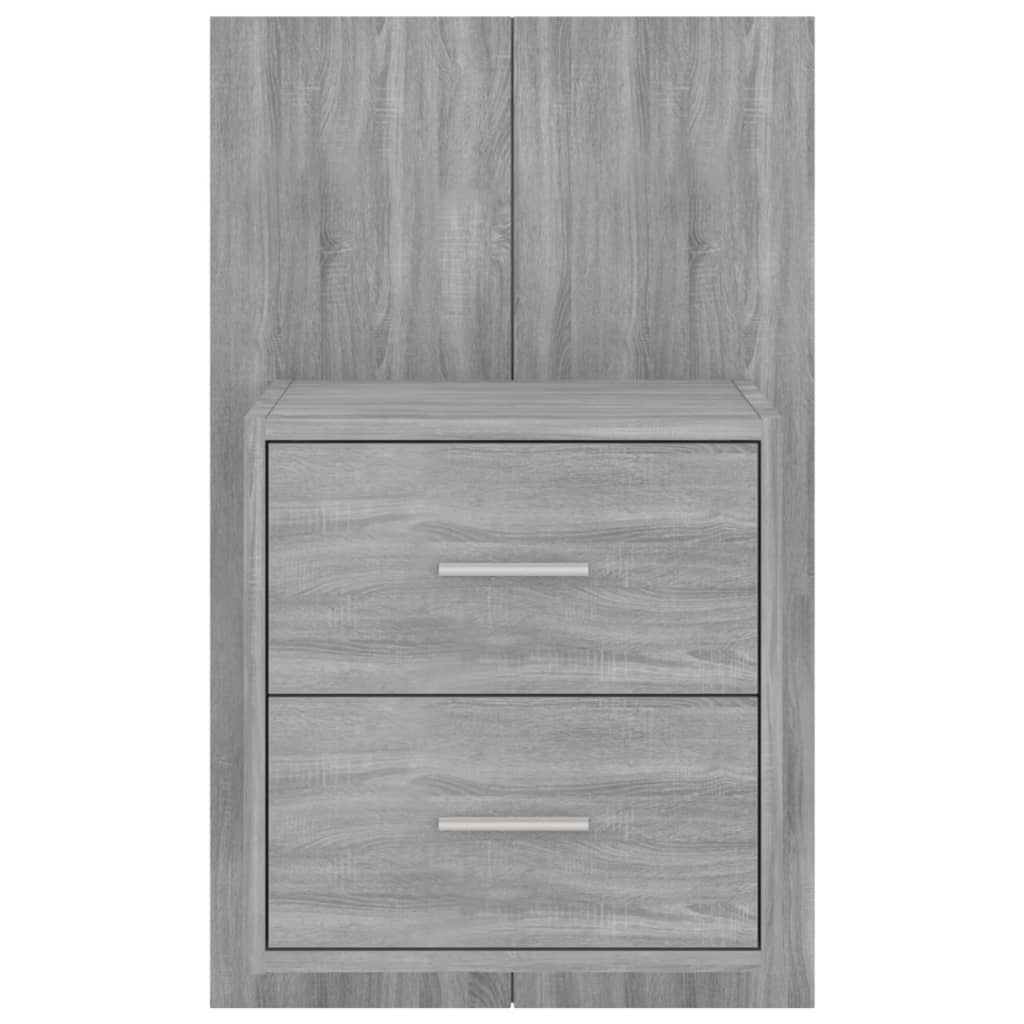 Mesa de cabeceira montagem na parede cinzento sonoma