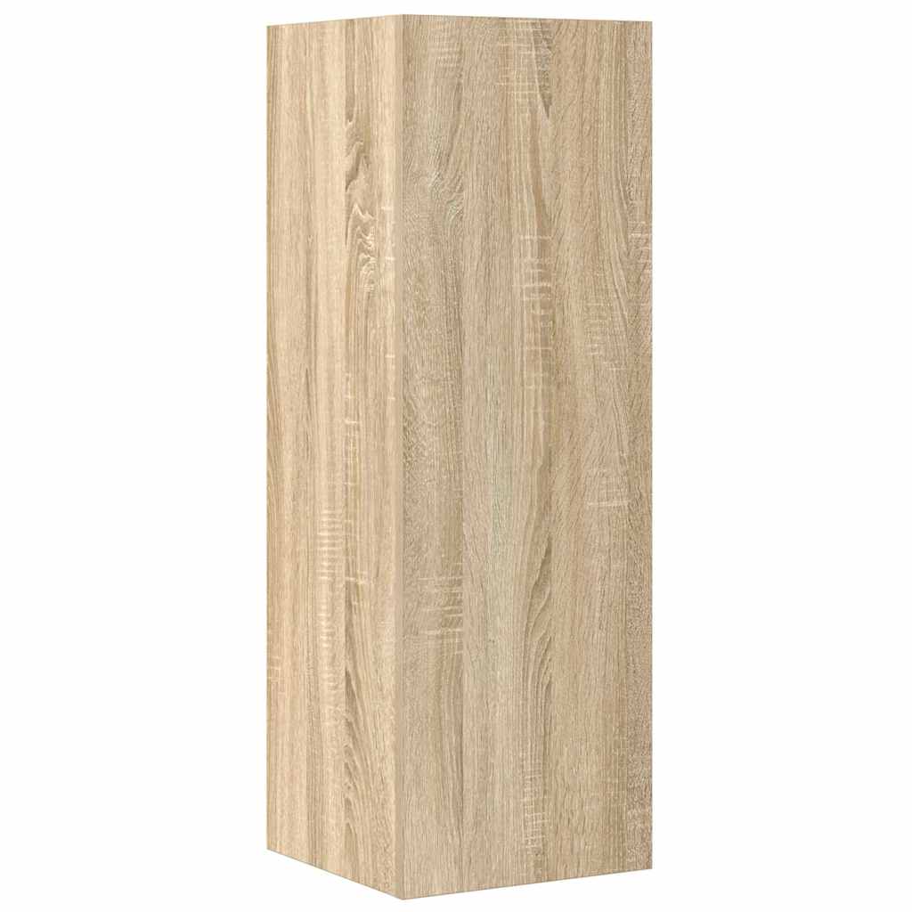 Conjunto móveis de TV 4 pcs madeira processada carvalho sonoma