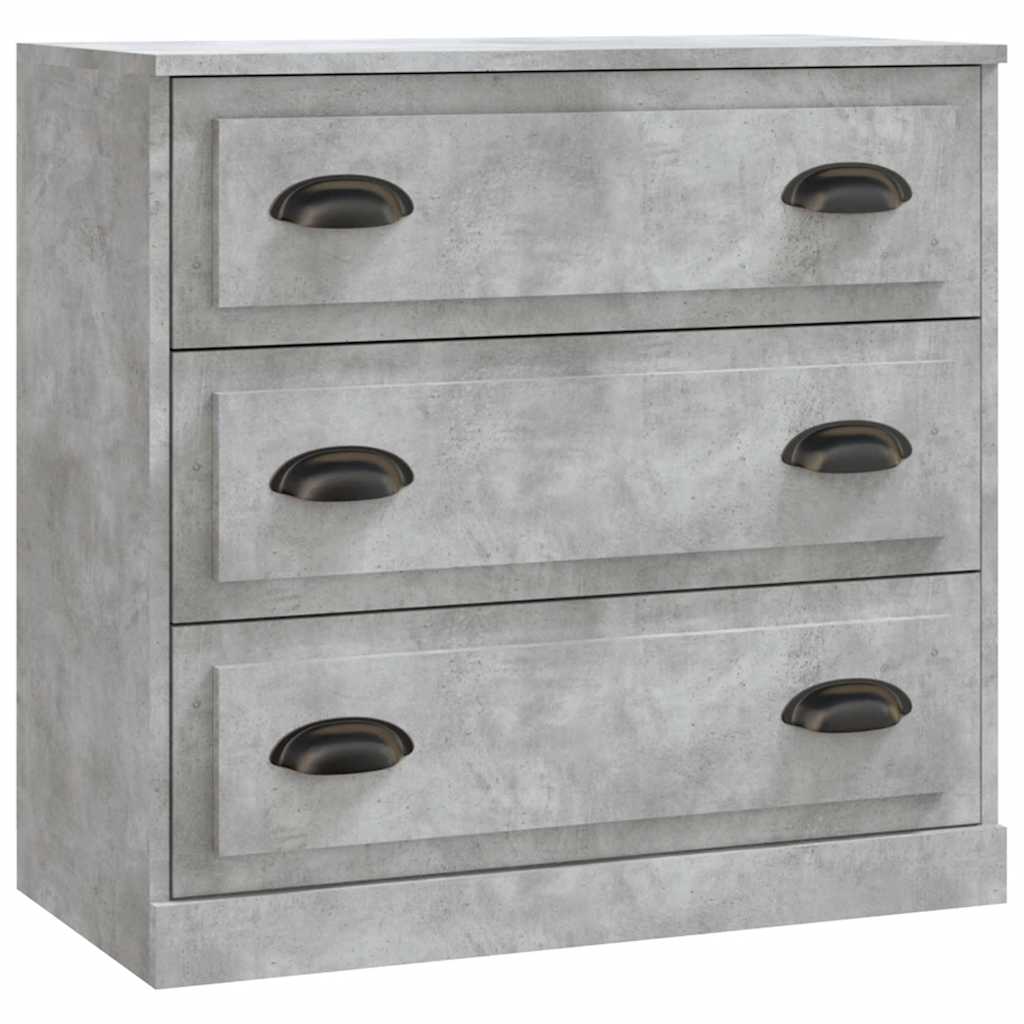 Aparadores 2 pcs derivados de madeira cinzento cimento