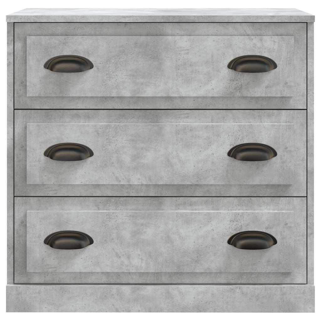 Aparadores 2 pcs derivados de madeira cinzento cimento
