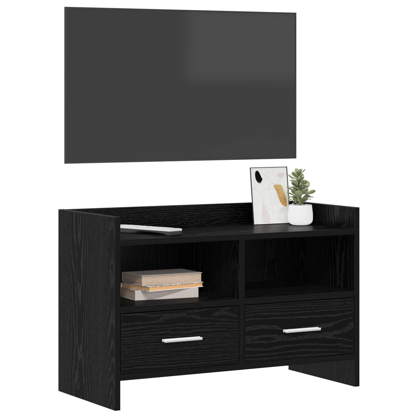 Gabinete para TV 71,5 x 33 x 47 cm carvalho preto