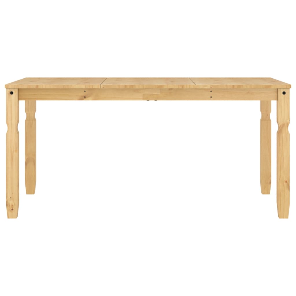 Mesa de jantar corona 160x80x75 cm madeira de pinho maciça