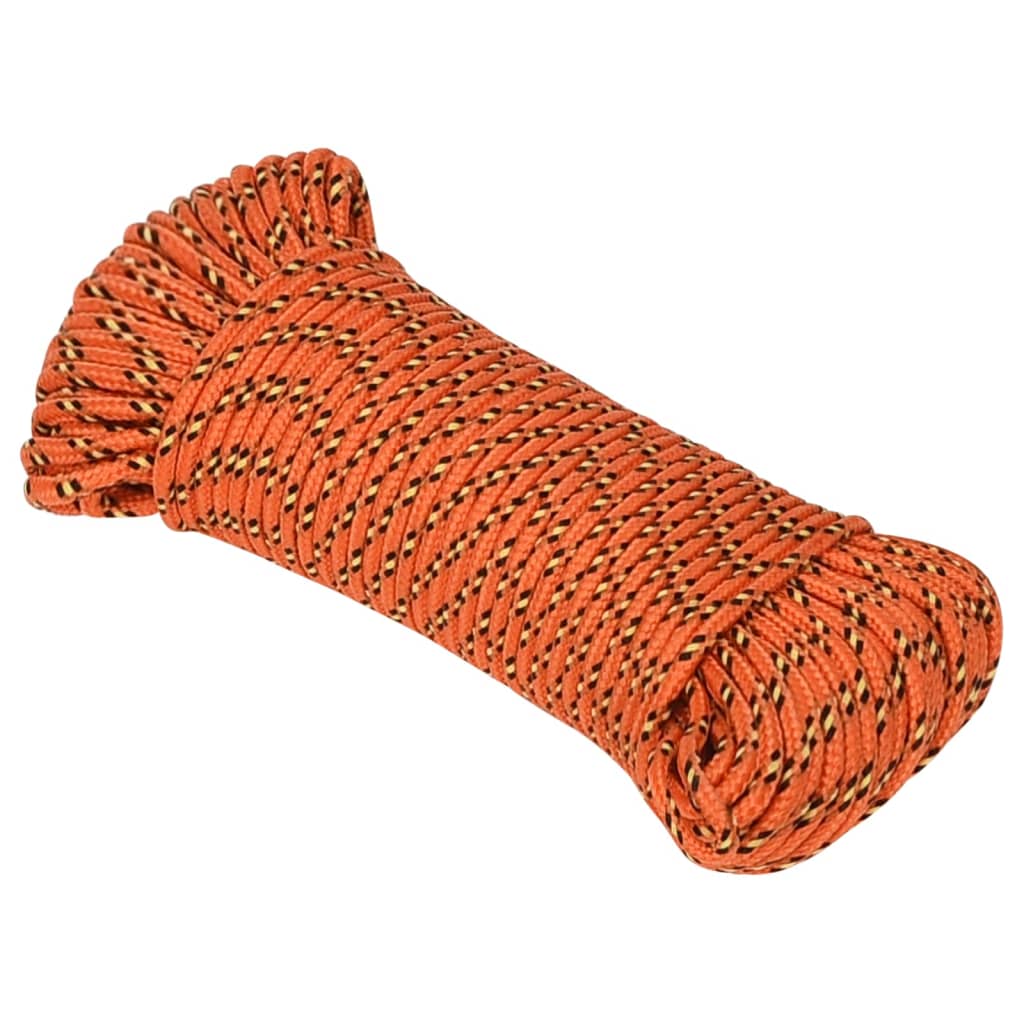 Corda de barco 3 mm 50 m polipropileno laranja