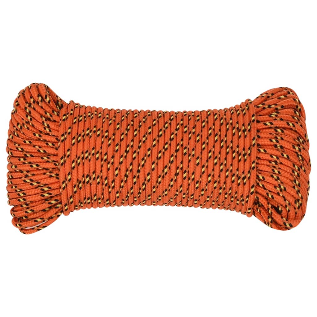 Corda de barco 3 mm 50 m polipropileno laranja