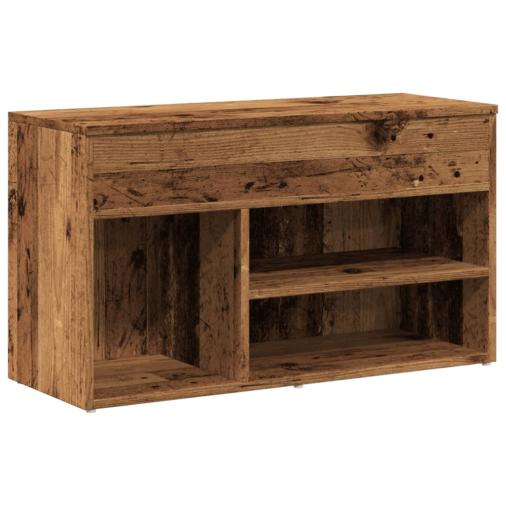 Banco sapateira 80x30x45 cm derivados de madeira madeira velha