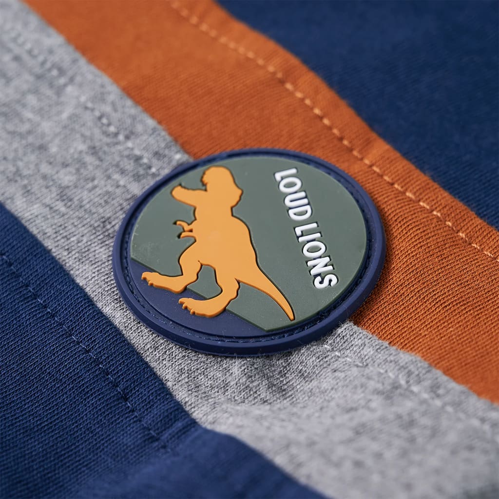 T-shirt de manga comprida para criança azul-marinho 104