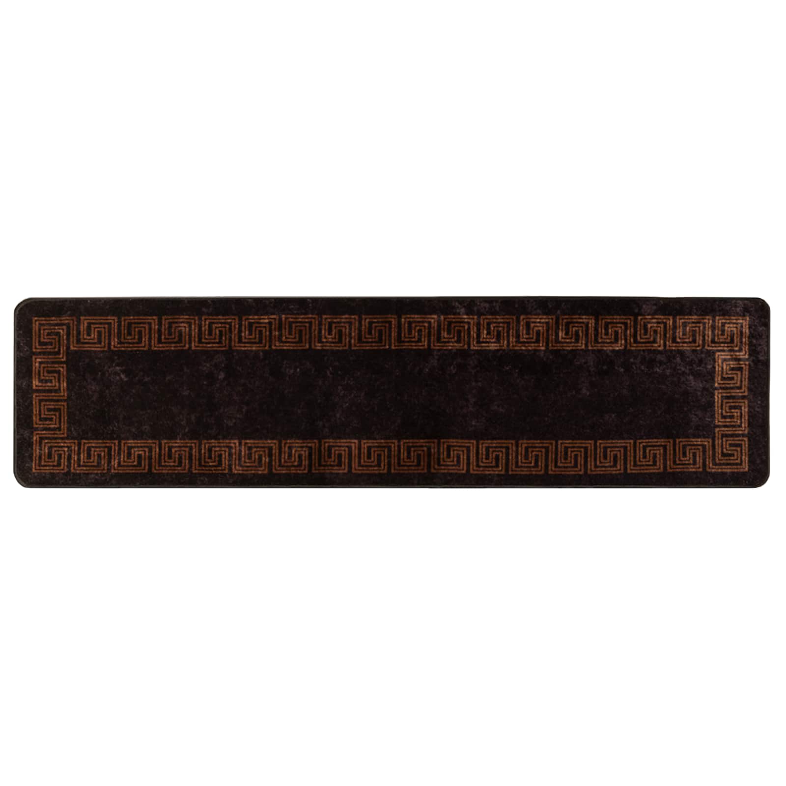 Passadeira marsa preto 100 x 400 cm poliéster e PVC