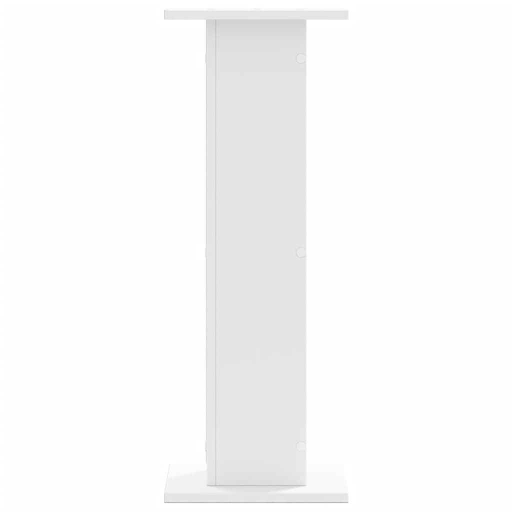 Suportes de colunas 2 pcs 30x30x80 cm derivados madeira branco