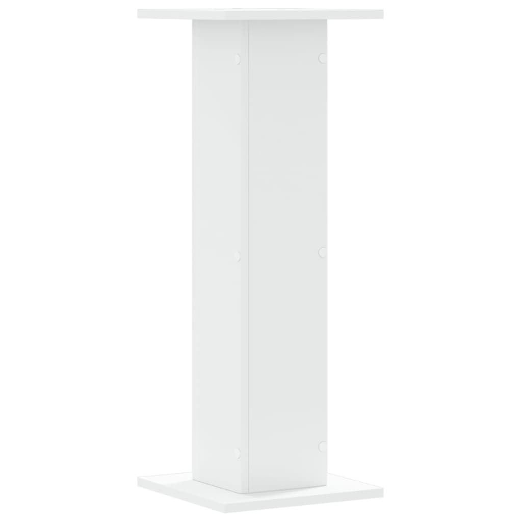 Suportes de colunas 2 pcs 30x30x80 cm derivados madeira branco