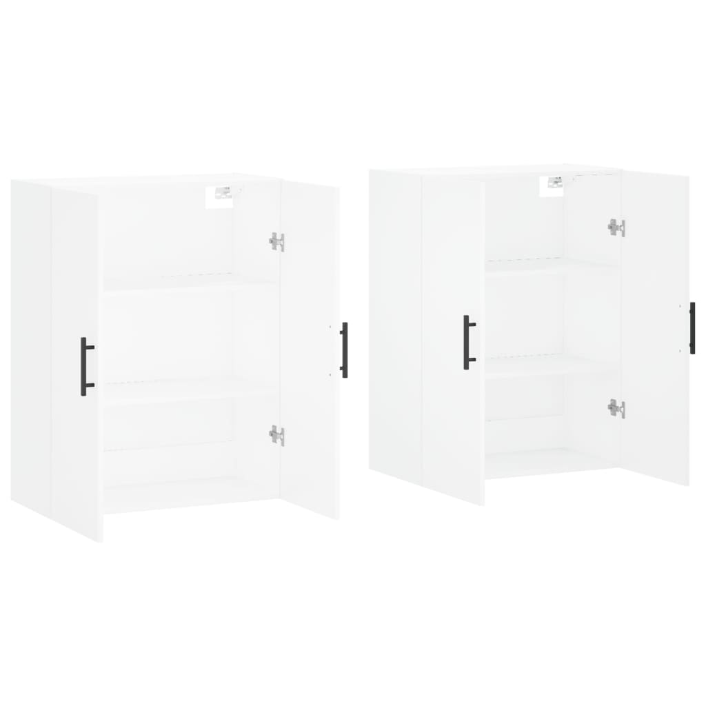 Armários de parede 2 pcs 69,5x34x90 cm branco