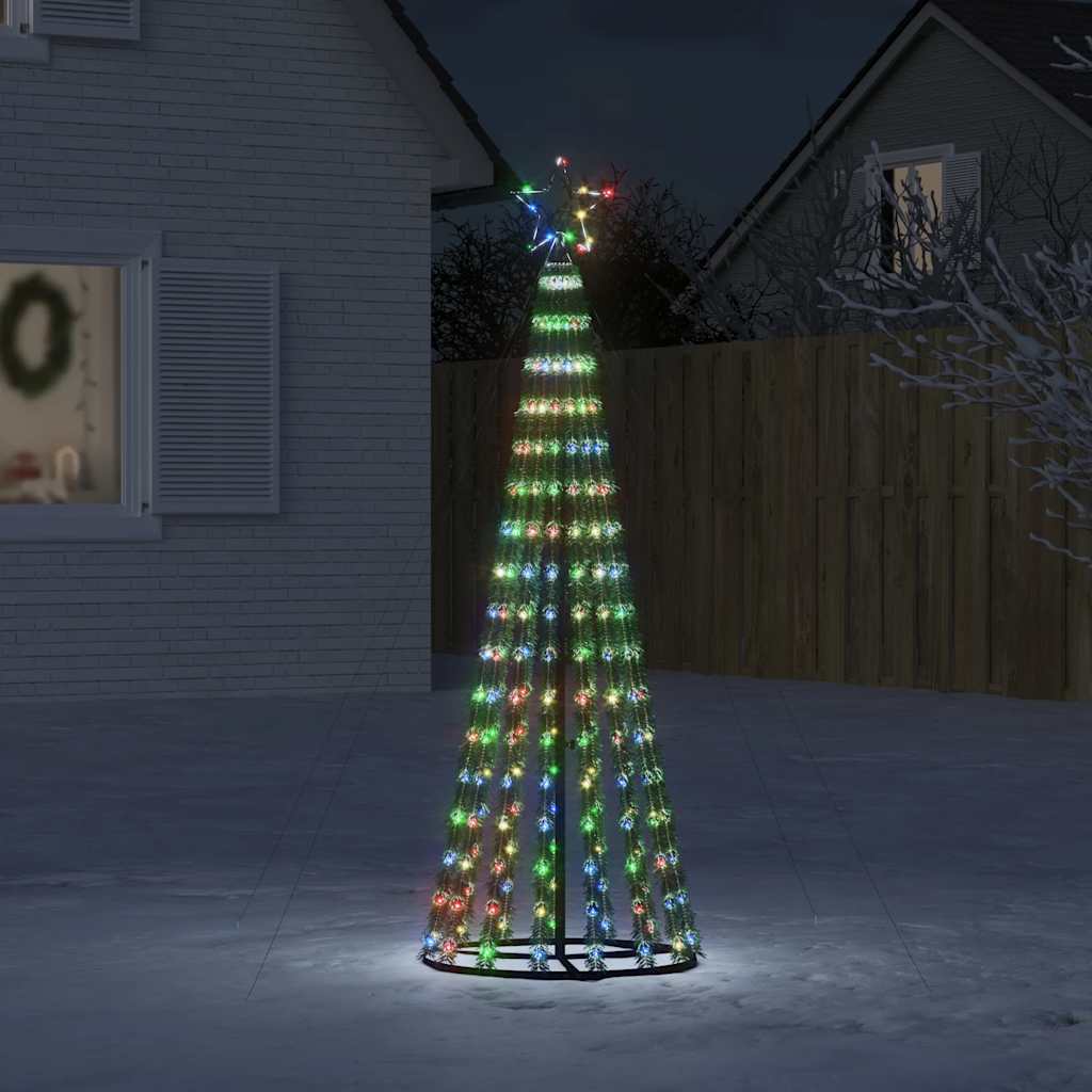 LED árvore de natal 275 leds colorido 180 cm