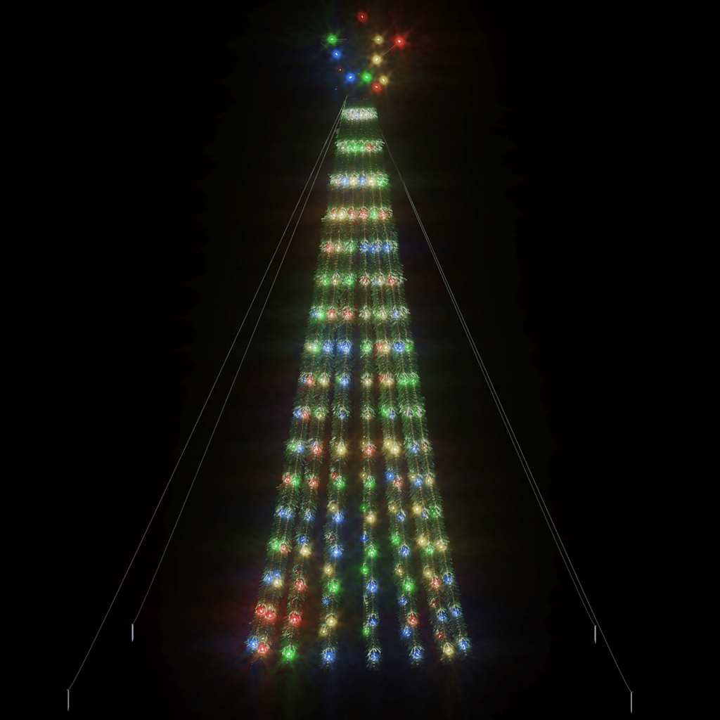 LED árvore de natal 275 leds colorido 180 cm