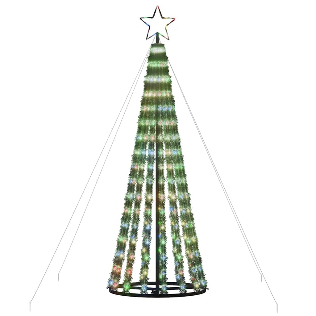 LED árvore de natal 275 leds colorido 180 cm