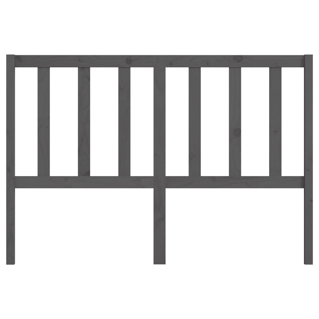 Cabeceira de cama 156x4x100 cm pinho maciço cinzento