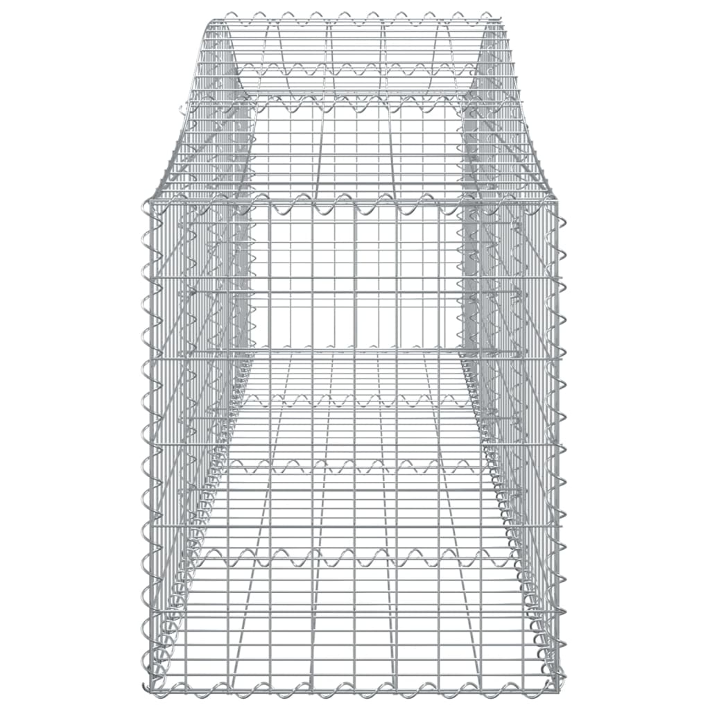 Cesto gabião arqueado 200x50x60/80 cm ferro galvanizado