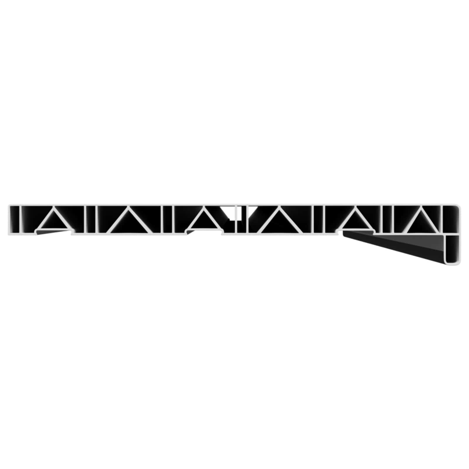 Soleira de janela preto com veios de madeira 120 x 35 x 4,5 cm