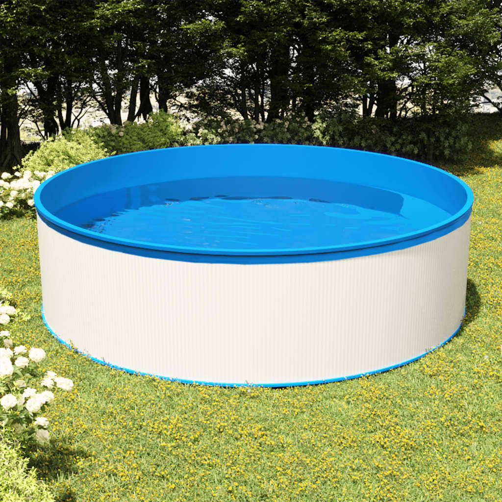 Piscina splasher c/ skimmer suspenso e bomba 350x90cm branco
